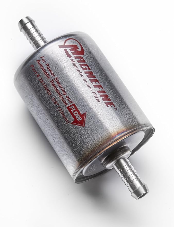 3/8" Magnetic Inline Transmission/Power Steering Filter by Magnefine
