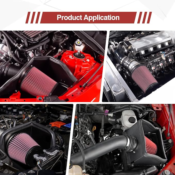 Universal Clamp On Air Intake Filter fits 3 In /3.5 In /4 In Three Different - Image 7