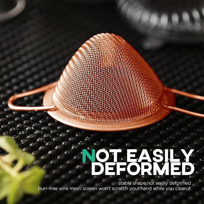 Homestia Fine Mesh Strainer for Kitchen, 304 Stainless Steel Cocktail Sieve - Image 7