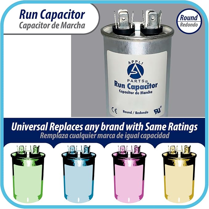 Appli Parts Run Capacitor for ac 4 Mfd uF 370 VAC or 450 VAC CBB65 Round - Image 6