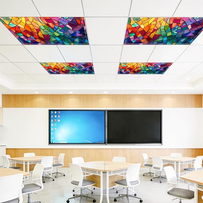 4 Pack 2x4 FT Magnetic Fluorescent Light Covers, Ceiling Light Filters - Image 8