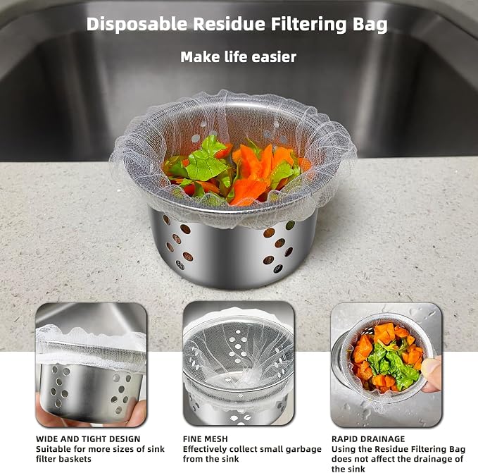 XMALL Disposable Residue Filtering Bag 200 PCS，Suitable - Image 3