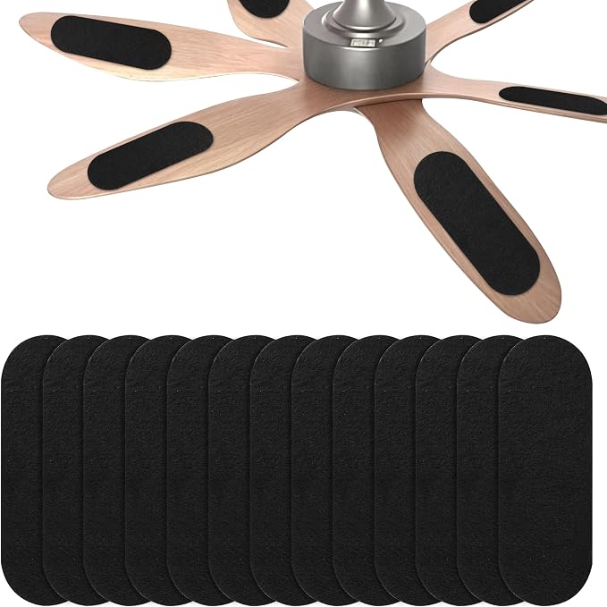 13 Pack Ceiling Fan Filters, Activated Coconut Charcoal Fan Blade Air Purifier by buccilly