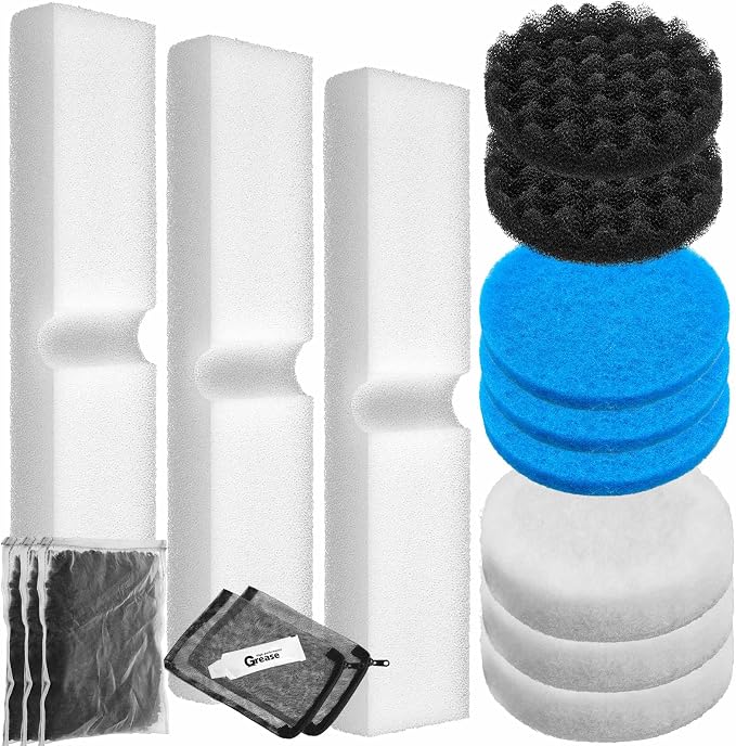 34 Pcs Aquarium Media Replacement Kit Compatible by Threlaco