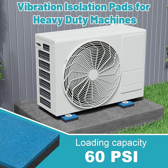 4 Pack Anti Vibration Pads, Heavy Duty Rubber Pads, Air Compressor, Washer & - Image 6