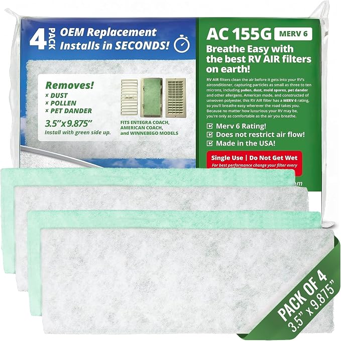 AC Filter - Air Conditioner Replacement Filters - RV Air Cleaner - Camper by RVAair