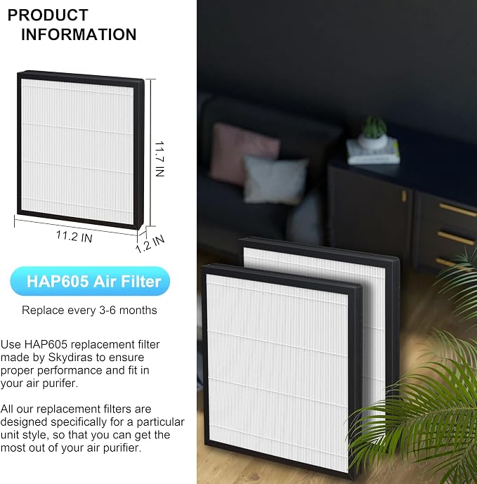 Replacement Filters for FreAire HAP605 HAP607 Air Purifier and for XenonLab - Image 4