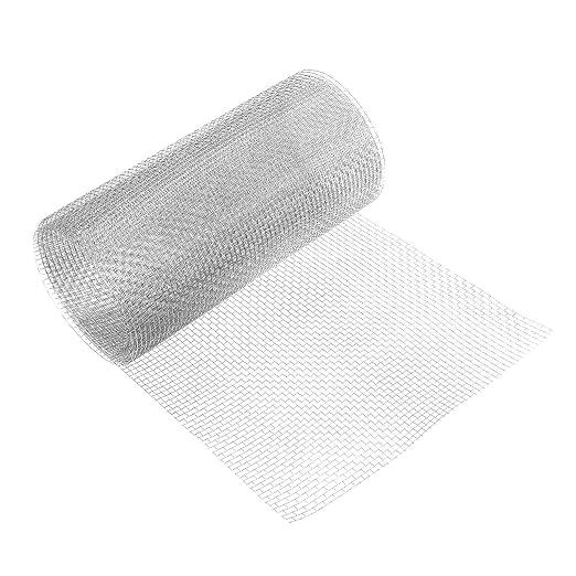 uxcell 5 Mesh 79" x 12" Woven Wire Mesh, 304 Stainless Steel Air Vent Filter by uxcell