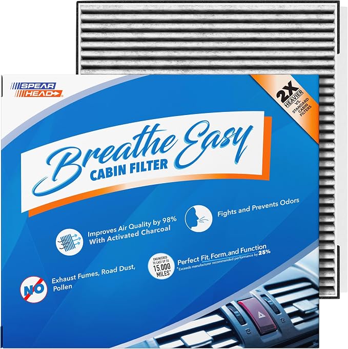 Spearhead Odor Defense Breathe Easy Cabin Filter | Fits Genesis G70 G80 G90 by SPEARHEAD