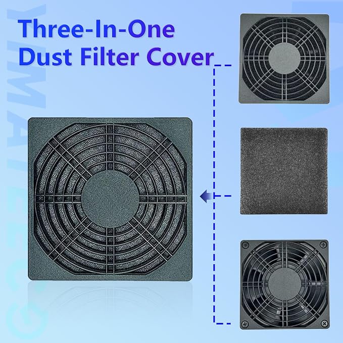 Dust Filter PC 120mm Cooling Fan Filter Dustproof Cover, 2 Pack PC Case Fan - Image 3