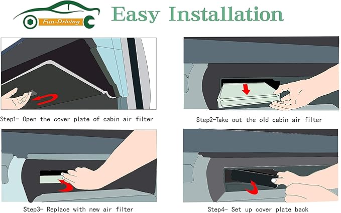 2 Pack White FD811 Cabin air filter - Image 4