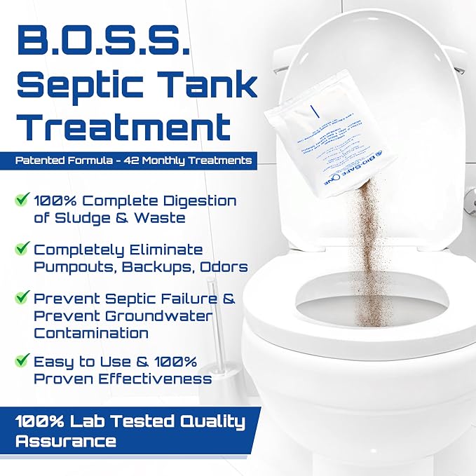 BSA 10003 - Septic Tank Treatment - 42 Monthly Treatments - Septic Cleaner - - Image 2