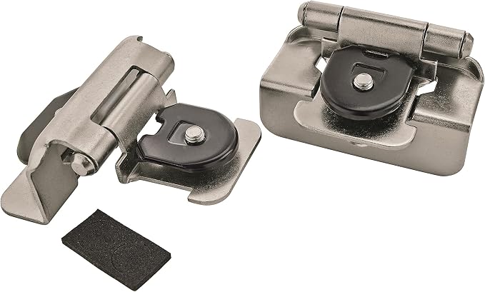 Amerock | Double Demountable Cabinet Hinge | 1/2 inch Overlay Hinge | Burnished - Image 3