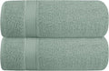 Elvana Home Cotton 2 Pack Oversized Bath Towel Set 28x55 inches, Large Bath Towels, Ultra Absorbant Compact Quickdry & Lightweight Towel, Ideal for Gym Travel Camp Pool - Jade