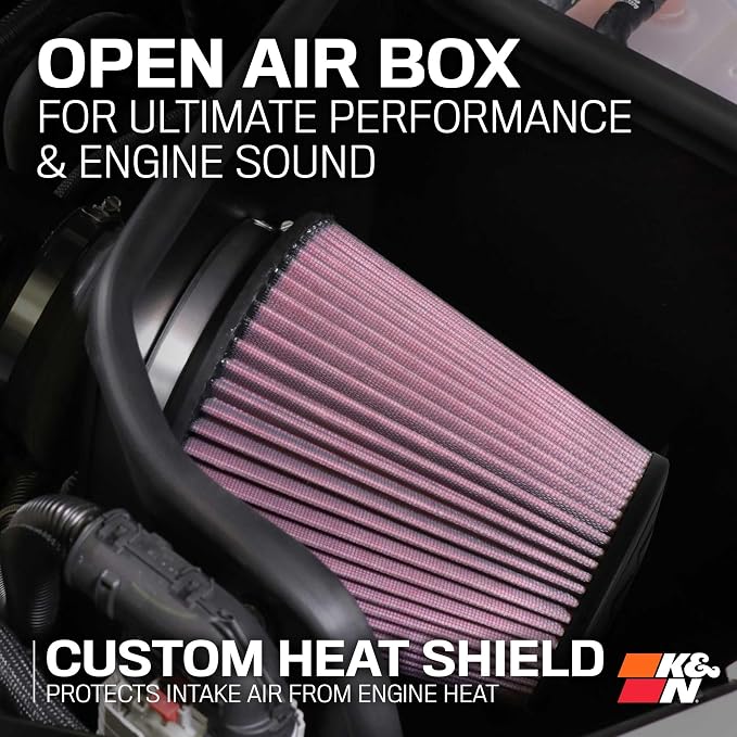 K&N Cold Air Intake System: High-Flow Air Filter, Increase Performance & - Image 6