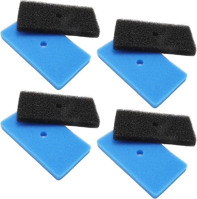 MDEOOSKY 4 Sets Pond Filter Sponge Pads, Coarse and Fine Filter Media by MDEOOSKY