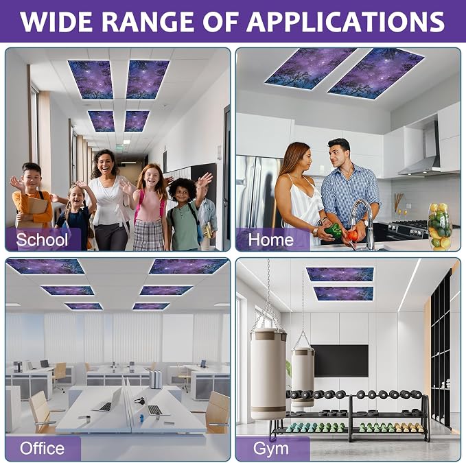 8PCS Fluorescent Light Covers, 4x2 Feet Magnetic Light Cover Fluorescent Lights - Image 5