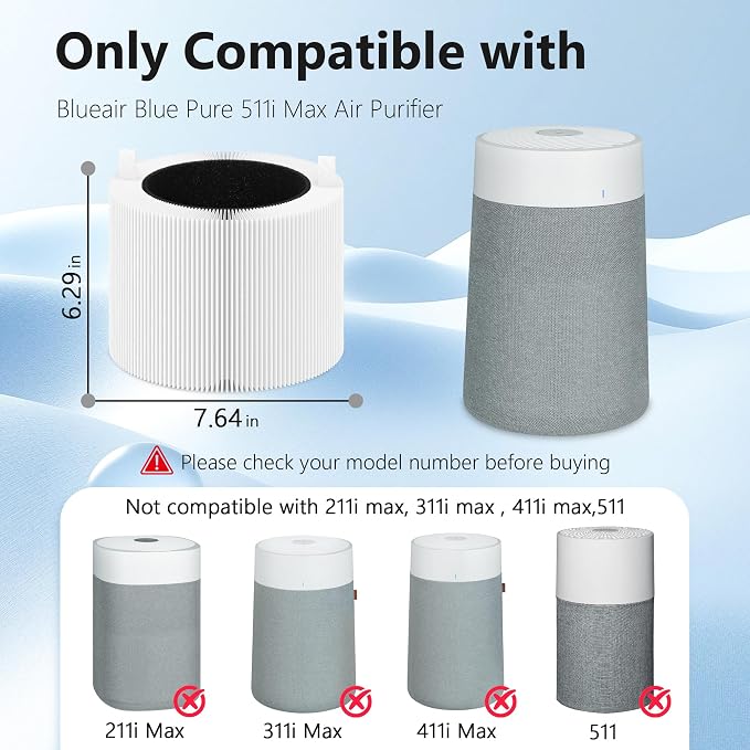 3 Sets 511i Max Replacement Filter Compatible - Image 2