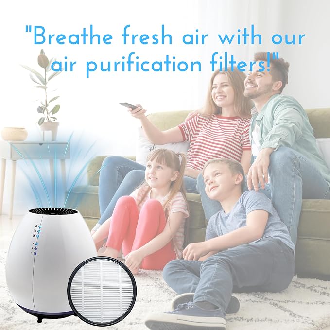 Nispira Filter Replacement for Holmes Egg Air Purifier 360° HAP600B-TU True - Image 5