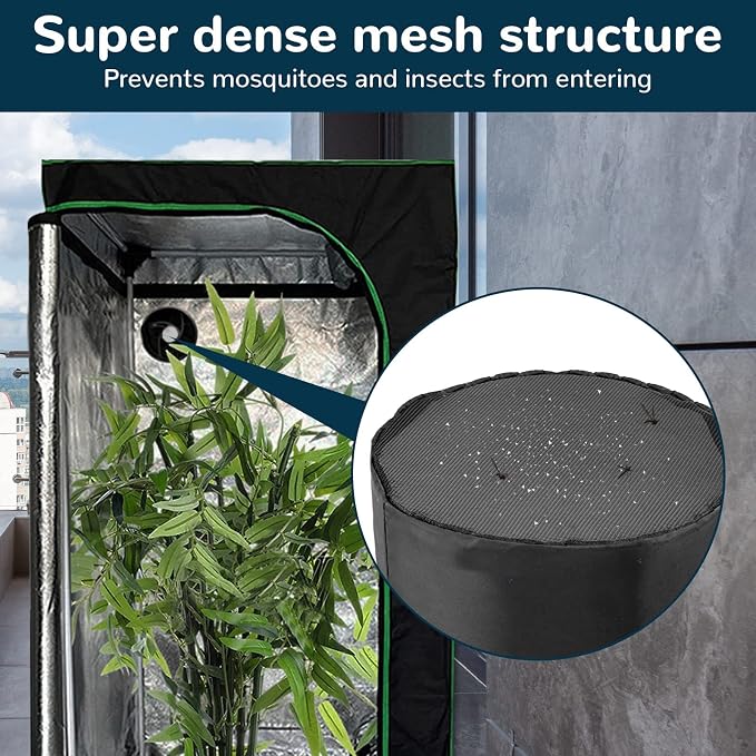 2Pcs 6 Inch Grow Tent Vent Cover Filter, Duct Filter Net - Image 4