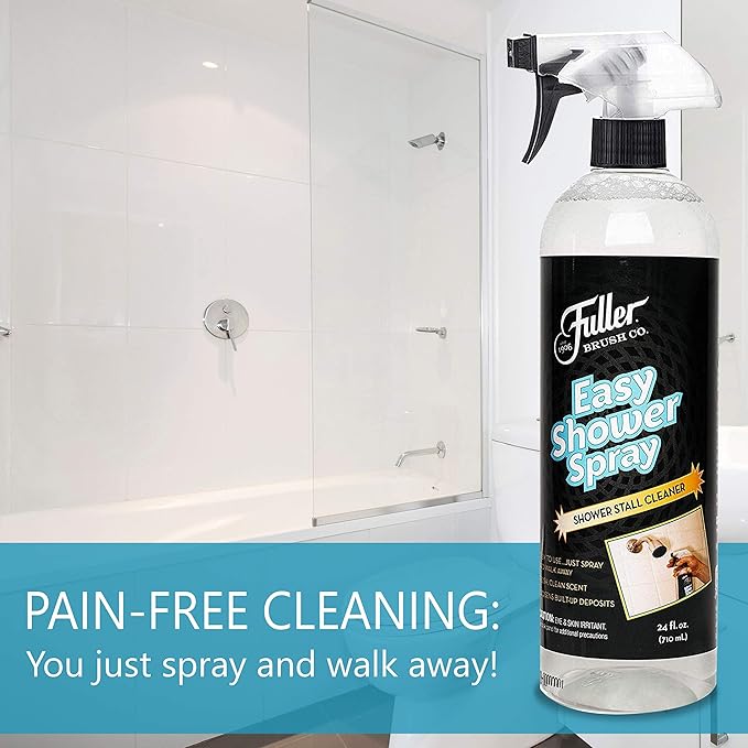 Fuller Brush Easy Shower Spray - No Scrub Shower Cleaner - Multi Surface Formula Keeps Surfaces Clean From Dirt, Soap Scum and Hard Water Stain Build Up Perfect for Shower Floors Walls (Pack of 2)