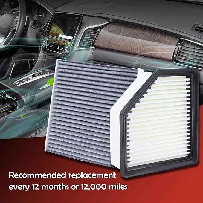 16546-6RA0A Engine Air Filter and 27277-6RC0A Cabin Air Filter kit Compatible - Image 7