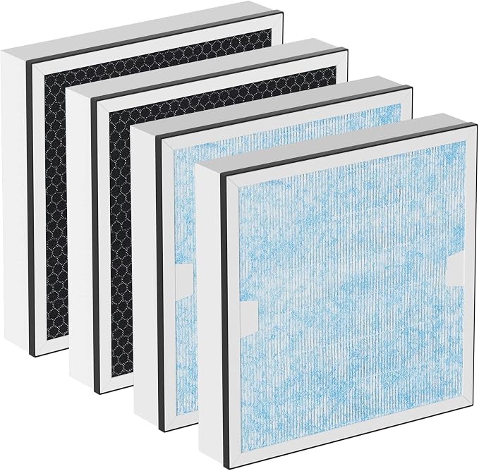 HEPA & Activated Carbon Filter Replacement Set Compatible by Carmerny