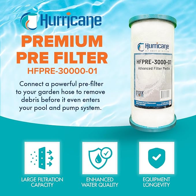 Hurricane 2 Pack HFPRE-30000-01 Pre Fill Filter - Image 2