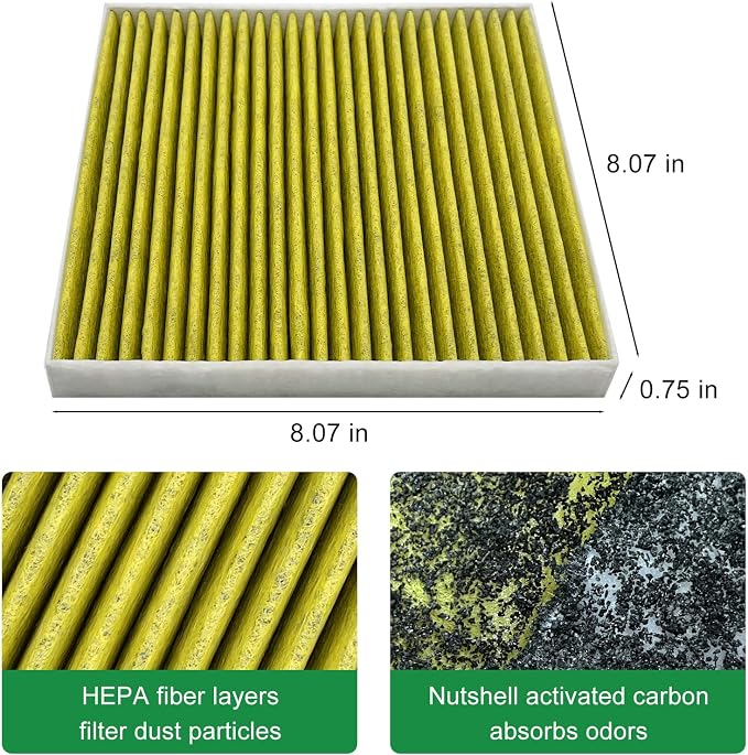 2PCS Cabin Engine Air Filter JMY09 JMP100 Kit Fits - Image 4