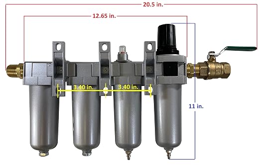 THB 4 Stage High Flow 70 Series Industrial Ultra Clean Compressed Air Filter - Image 3