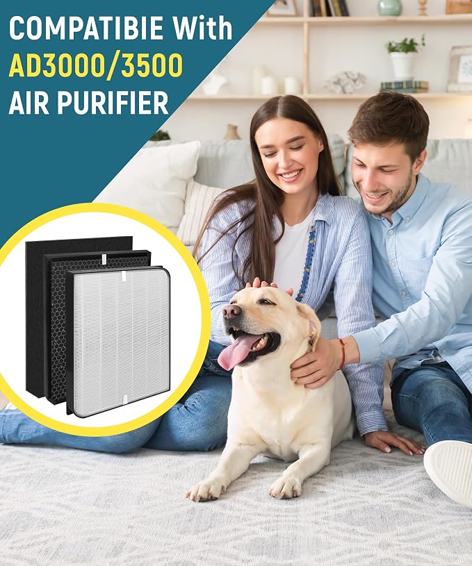 6-Pack AD3000/AD3500 Replacement Filter Compatible - Image 3