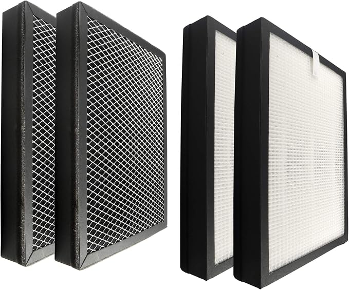HQRP 3-in-1 HEPA Filter Set Replacement by HQRP