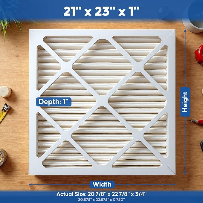 Aerostar 21x23x1 MERV 11 High Efficiency Pleated Air Filter, Electrostatic AC - Image 3