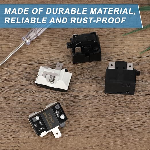 Gosknor 2pcs QP2-4.7 4.7 Ohm Refrigerator Starter Relay & 2pcs 6750C-0005P - Image 3