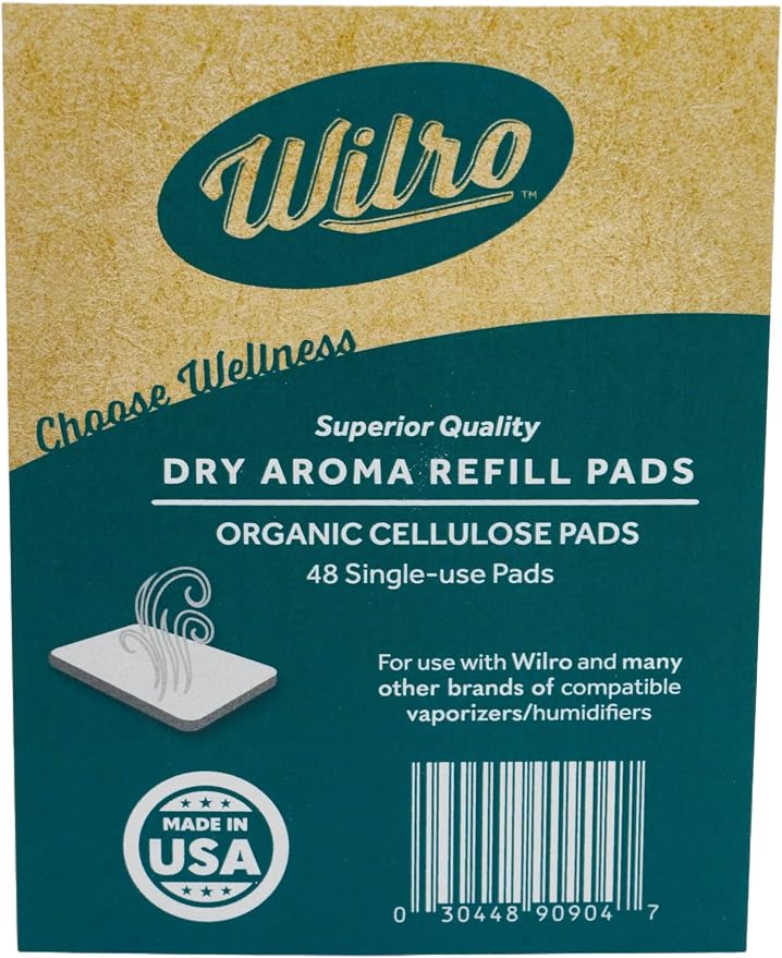 Wilro 48 Pack Humidifier, Aroma Diffuser, Vaporizer Aroma Refill Pads, by Wilro
