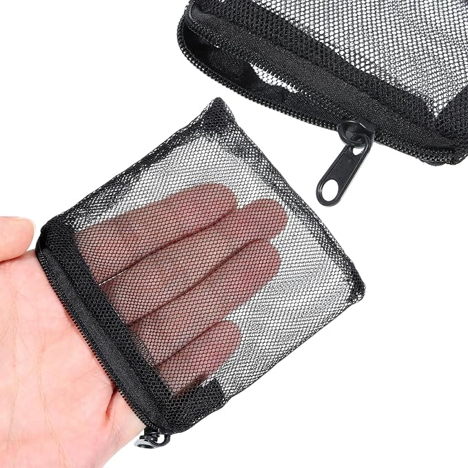 10 Pcs Aquarium Filter Media Bags, 3.9 x 3.9 Inch Fish Tank Fine Mesh Bag - Image 5