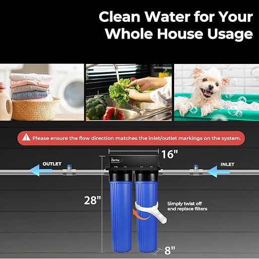 iSpring Whole House Water Filter System, Heavy Metals, Chloramine, Hydrogen - Image 4