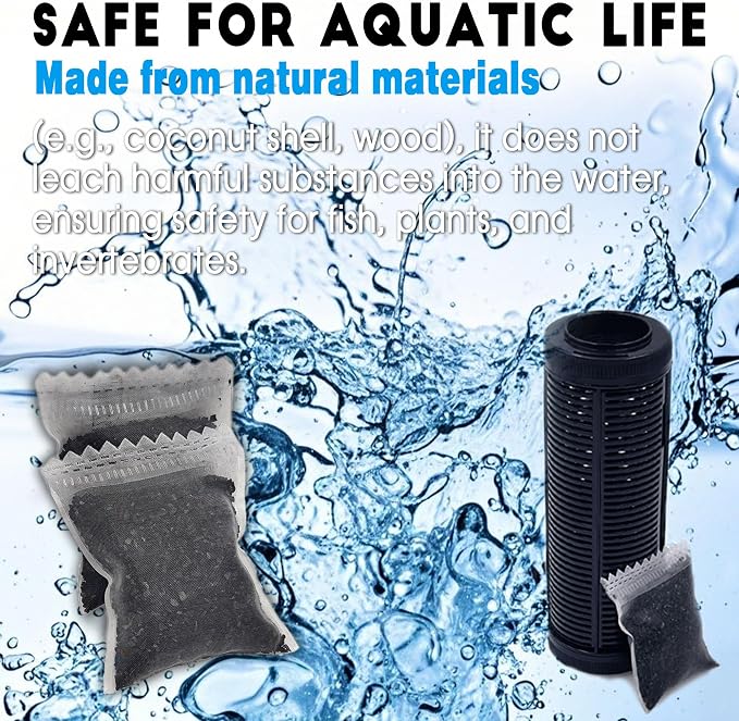 xcivi 6PCS Carbon Filter Media for Aquariums, Premium Activated Carbon - Image 7