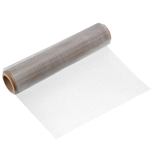 uxcell 12 Mesh 39" x 10" Woven Wire Mesh, 316 Stainless Steel Air Vent Filter by uxcell