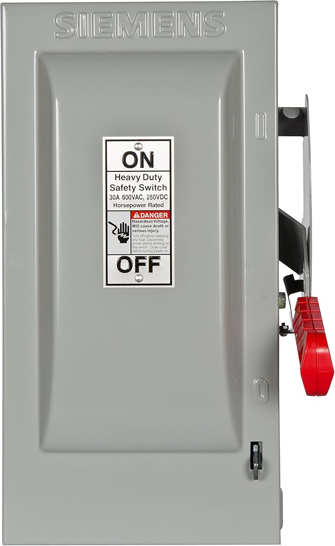 Siemens 30-Amp 3 Pole 600-volt Fused Heavy Duty Safety Switches and iPower 6 - Image 2