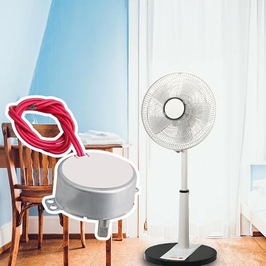 Mxfans Electric Synchronous Gear Motor 12V AC 5-6RPM CW/CCW 4W Oscillating Fan - Image 6