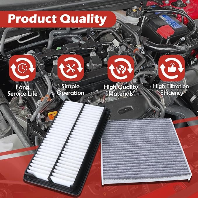 17220-5J6-A10 Engine Air Filter and 80292-SDA-A01 Cabin Air Filter kit - Image 5