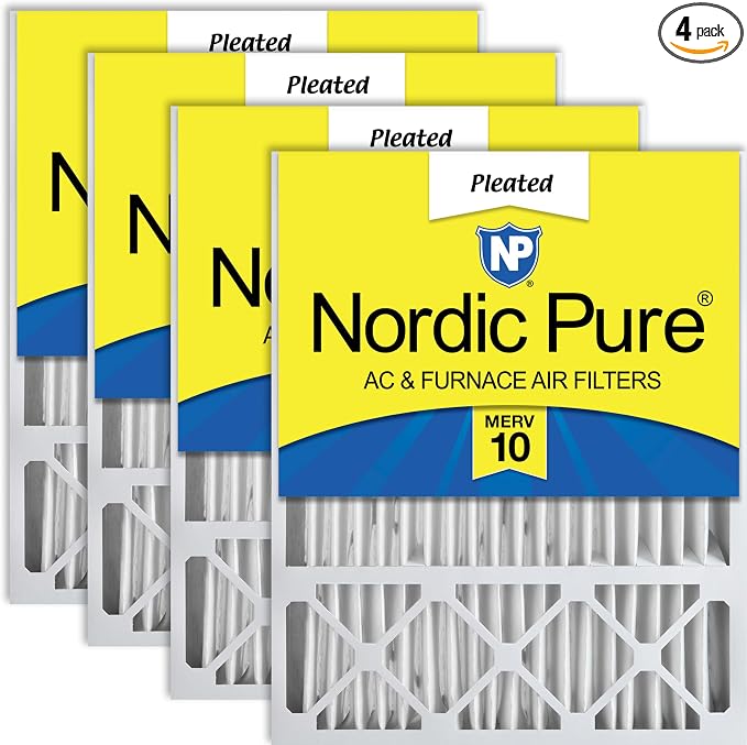 Nordic Pure 16x25x5 Honeywell/Lennox Replacement MERV 10 Air Filters 4 Pack by NordicPure