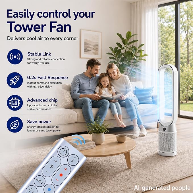 ZWP Replacement for Dyson Fan Remote, for Dyson HP04 HP05 HP07 HP09 HP4A Pure - Image 3