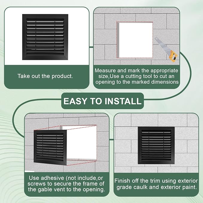 2-Pack 14"x14" Gable Vent - Image 6