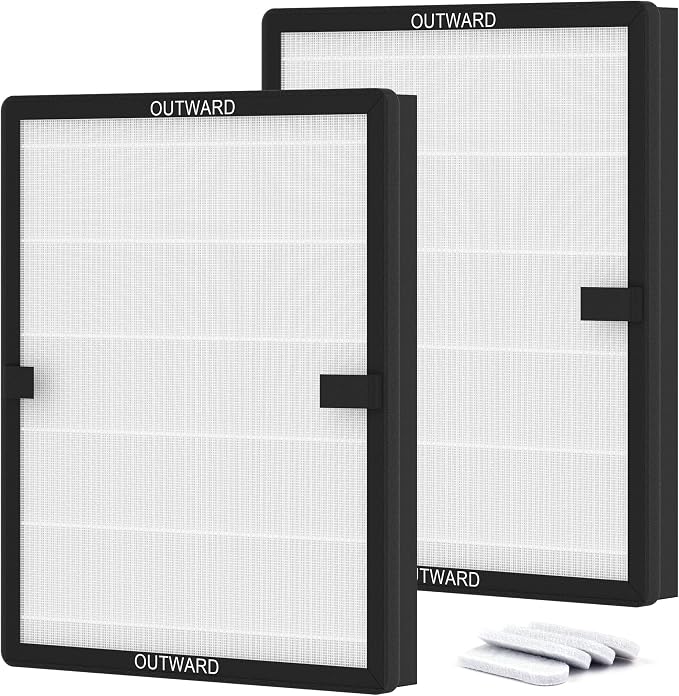 2 Packs E-200 H13 True HEPA Replacement Filter Compatible by FCFMY