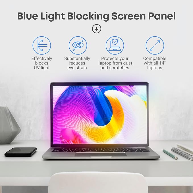 VINTEZ 14 inch Blue Light Blocking Screen Protector Panel - Image 3