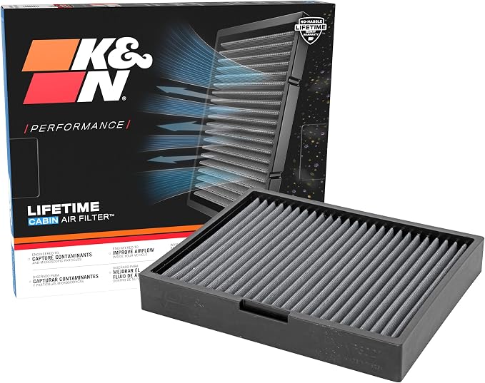 K&N LIFETIME Cabin Air Filter: Premium, Clean Air by KNEngineeringInc