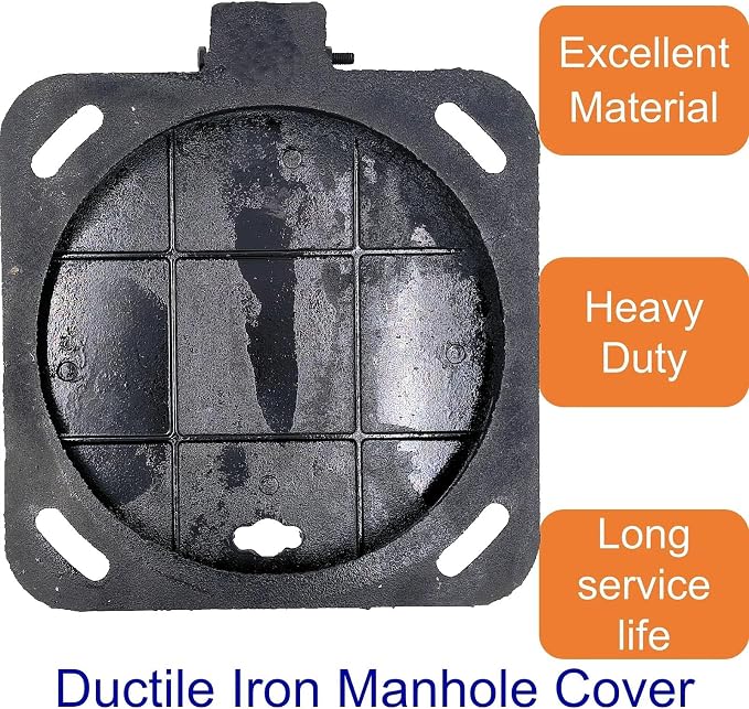 12 in Cast Iron Manhole Cover and Frame - Image 3