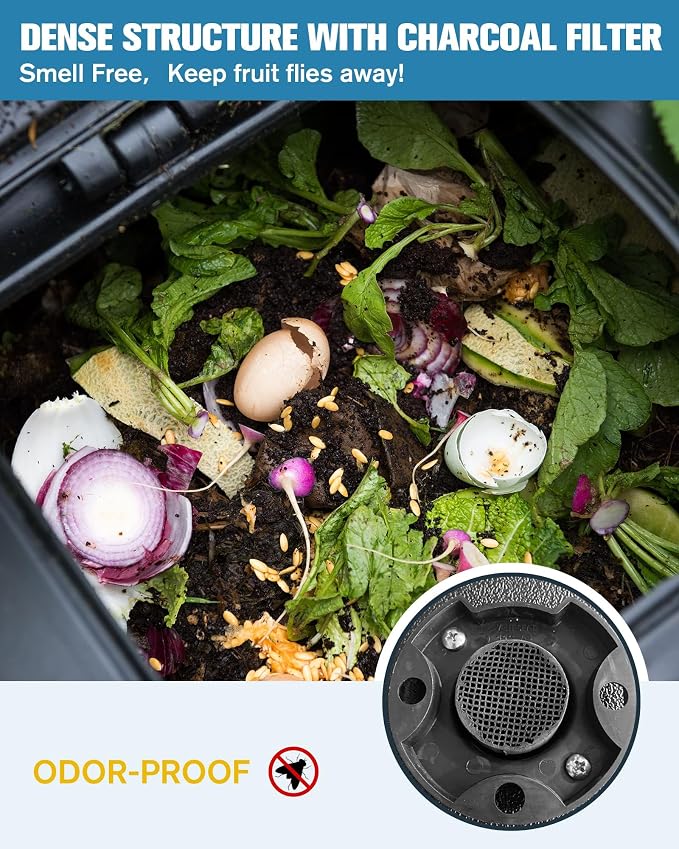 EJWOX Insulated Compost Bin - Image 4